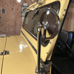 5” round chrome side mirror